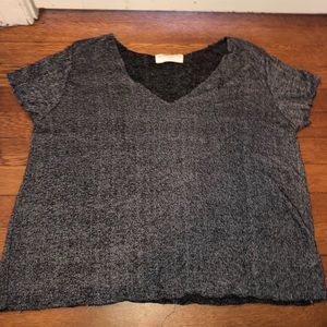 Project Social T Textured-Knit V-Neck